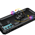 Pancierované obal na mobil pre Motorola Moto G60, Nox Case Ring, čierne