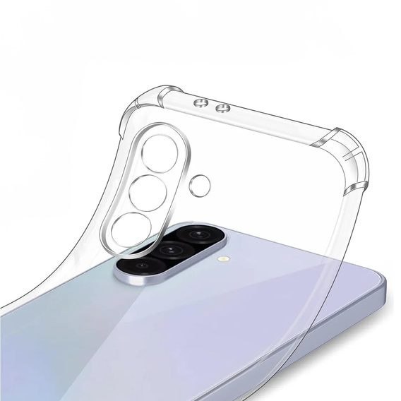 Puzdro pre Samsung Galaxy A36, Erbord Dropproof, priehľadné + sklo