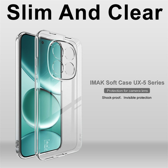 Puzdro IMAK pre Xiaomi Redmi Note 15 Pro 5G, séria UX-5, priehľadné