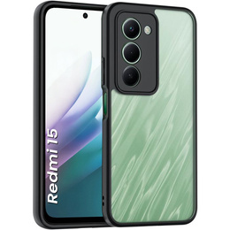 Puzdro pre Xiaomi Redmi 15 5G / 4G, s ochranou fotoaparátu, priehľadné s čiernymi stranami