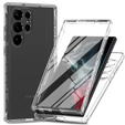 Puzdro pre Samsung Galaxy S23 Ultra, Shockproof, s fóliou, priehľadné