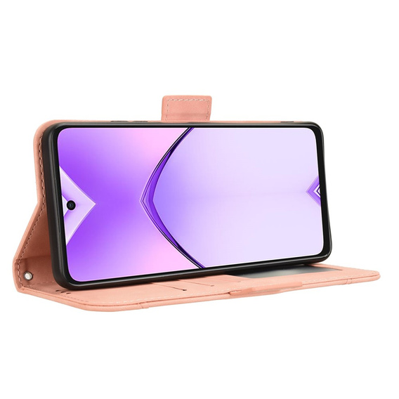 Klapkové puzdro pre Oppo A40 / Oppo A40m, Card Slot, ružové