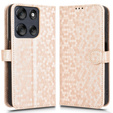 Flipové puzdro pre Motorola Moto G56 5G, Wallet Rhombus, zlaté