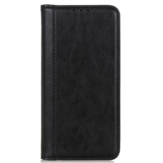 Obal na mobil pre Xiaomi Redmi Note 13 Pro 4G, Wallet Litchi Leather, čierne