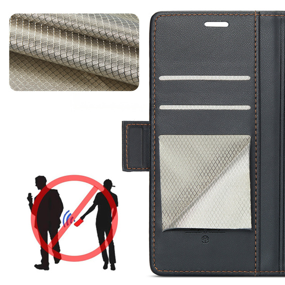 CASEME Litchi Wallet flipové puzdro pre Samsung Galaxy Z Fold7 5G