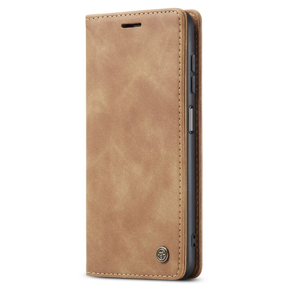 CASEME puzdro pre Samsung Galaxy M33 5G, Leather Wallet Case, hnedé