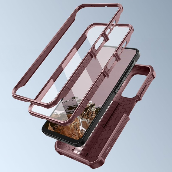 Puzdro Dexnor Full Body (dva rámy) s ochranným krytom pre Samsung Galaxy A17