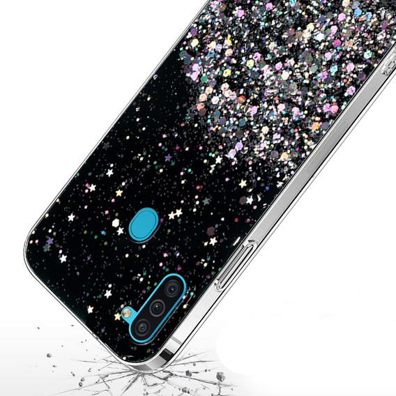 Obal na mobil pre Samsung Galaxy A11 / M11, Glittery, čierne