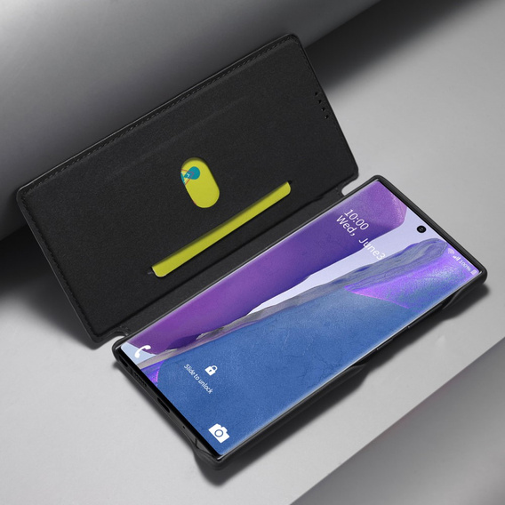 Klapkové puzdro pre Samsung Galaxy Note 20 Ultra, LC.IMEEKE, čierne