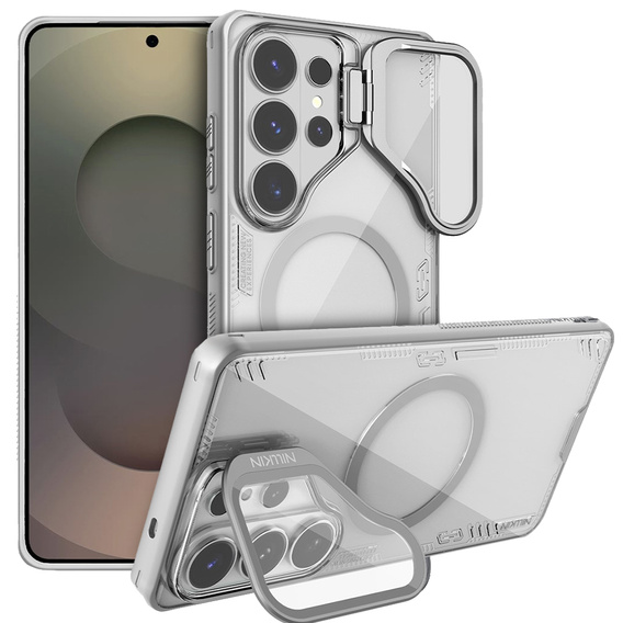 Nillkin Iceblade CamProp ochranné puzdro pre Samsung Galaxy S26 Ultra, sivé