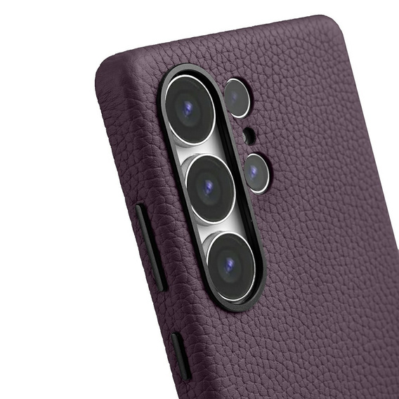 Puzdro MELKCO pre Samsung Galaxy S25 Ultra, kožené, fialové
