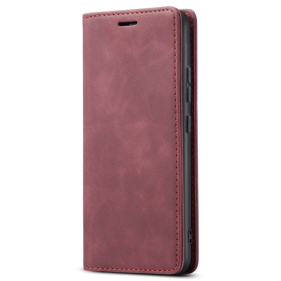 Puzdro pre Samsung Galaxy A54, ERBORD Vintage, peňaženka s chlopňou, červené