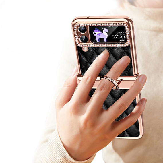 Puzdro pre Samsung Galaxy Z Flip 4 5G, Rhombus Grid