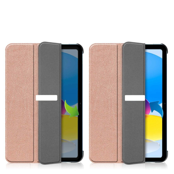 Puzdro pre iPad 10.9 2022 10 Gen, Smartcase s priestorom pre stylus, ružové