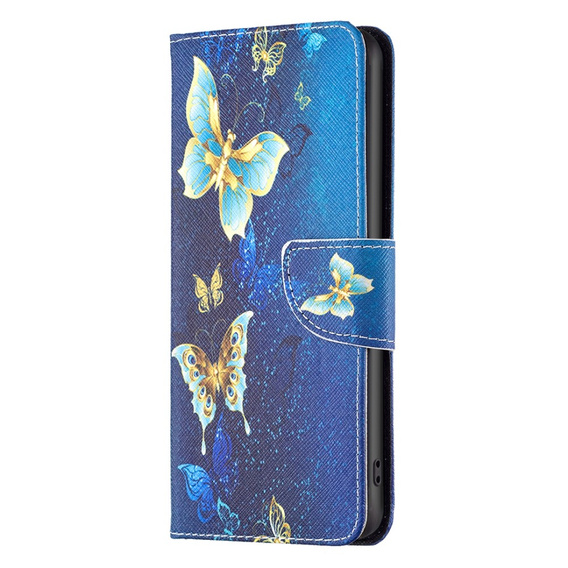 Klapkové puzdro pre Infinix Zero 30 5G, Wallet, butterfly, modré