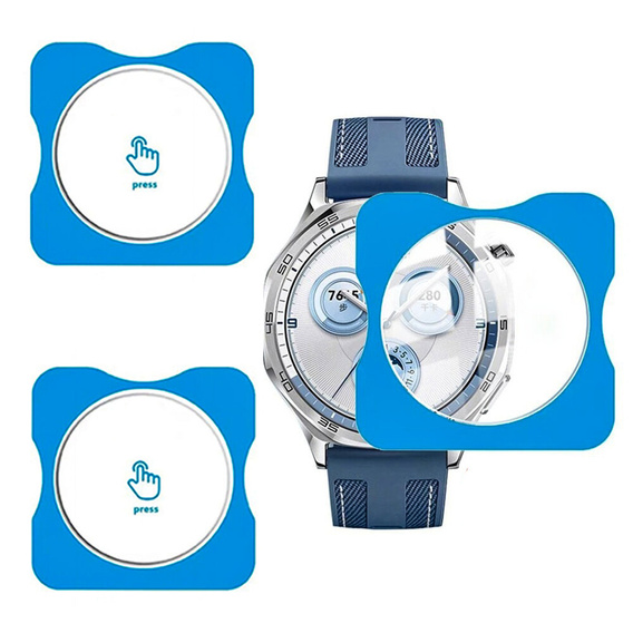 2x ERBORD tvrdené sklo pre Huawei Watch GT 5 41mm, s montážnym rámom