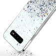 Obal na mobil pre Samsung Galaxy S10 Plus, Glittery, priehľadné