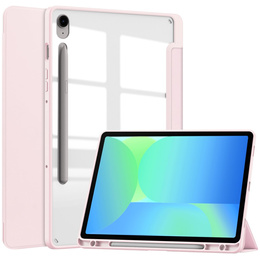 Puzdro pre Samsung Galaxy Tab S10 FE+ Plus, Smartcase Hybrid, so slotom na stylus, ružové