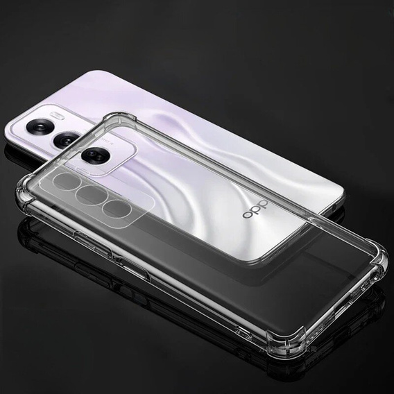 Obal na mobil pre Oppo Reno 12 Pro, Dropproof, priehľadné