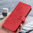 Klapkové puzdro pre Samsung Galaxy A14 4G/5G, Mandala Flower, červené