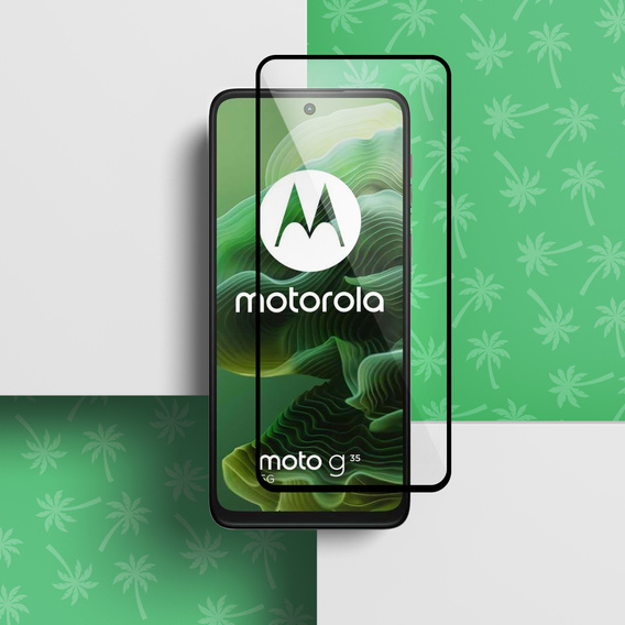 5D Full Glue Smart Palm tvrdené sklo pre Motorola Moto G35 5G