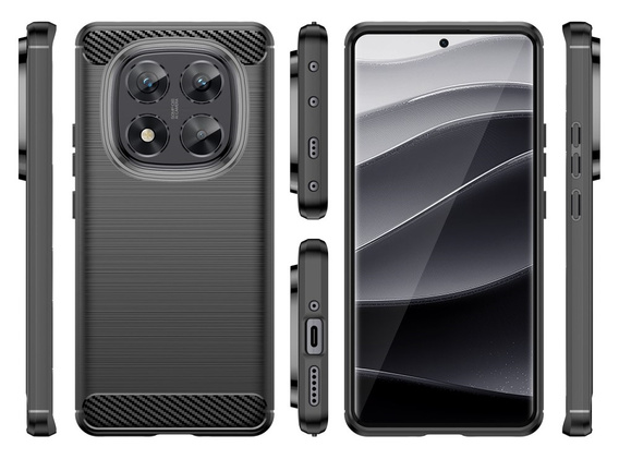 Obal na mobil pre Xiaomi Redmi Note 14 Pro, Carbon, čierne