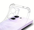 Puzdro pre Oppo Reno 14F, vystužené, s ochranou fotoaparátu, priehľadné