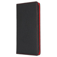 Klapkové puzdro pre Samsung Galaxy S24 FE, Litchi Skin Grain, čierne