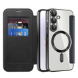 Klapkové puzdro pre Samsung Galaxy A26, RFID Wallet MagSafe CamShield, čierne