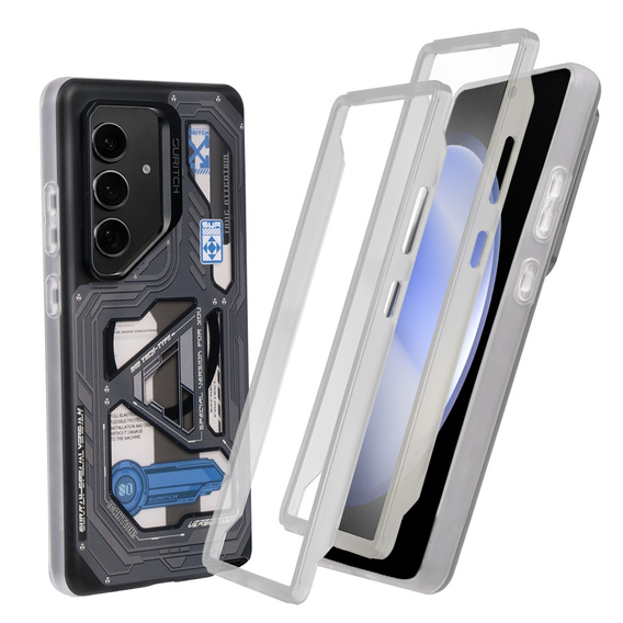 Obal na mobil pre Samsung Galaxy S23 FE, Suritch Full Body pre MagSafe, cyber punk