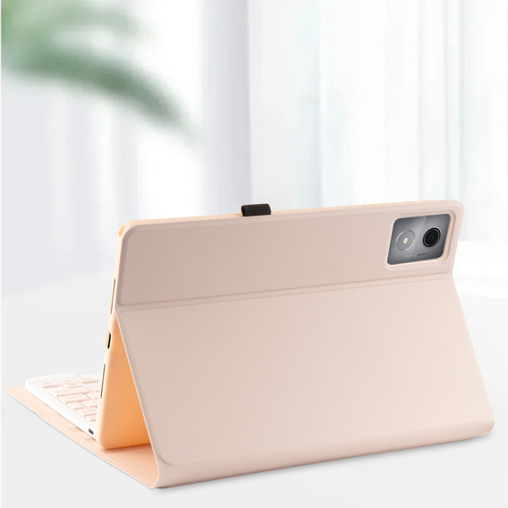 Puzdro s klávesnicou Bluetooth pre Lenovo Tab K11 Plus - ružové