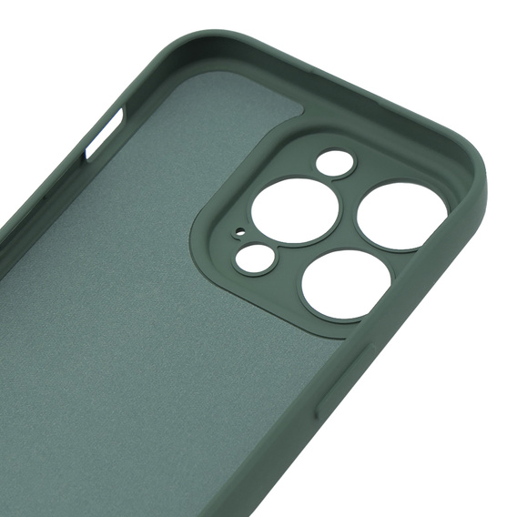 Obal na mobil pre iPhone 15 Pro Max, Silicone Lite, tmavozelené