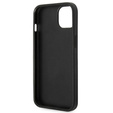Karl Lagerfeld Obal na mobil pre iPhone 14 Plus, Saffiano Choupette Head Patch, čierne