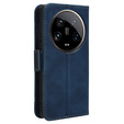 Klapkové puzdro pre Xiaomi 14 Ultra, Card Slot, tmavomodré