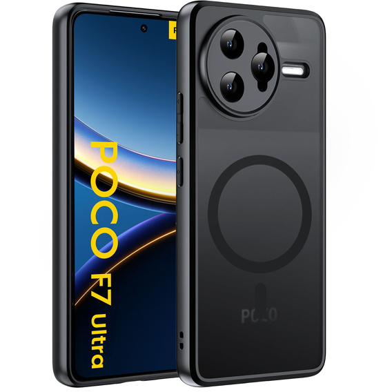 Puzdro pre Xiaomi Poco F7 Ultra, pre MagSafe, ERBORD Matt Case, čierny