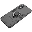 Obal na mobil pre Oppo A17, Kickstand Ring, čierne