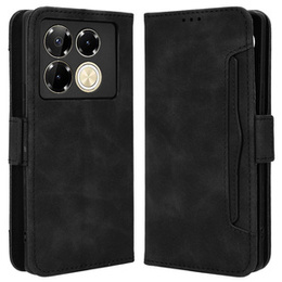 Klapkové puzdro pre Infinix Note 40 Pro, Card Slot, čierne