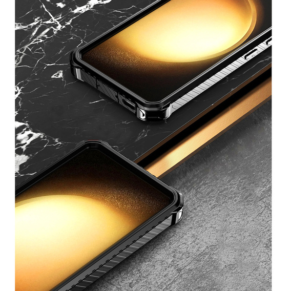 Obal na mobil pre Samsung Galaxy S23 Plus, Heavy Duty Ring Belt Clip, čierne