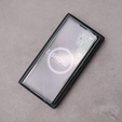 Magnetické puzdro Dual Glass MagSafe pre Samsung Galaxy S22 Ultra, zelený