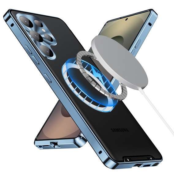 Ochranné puzdro na fotoaparát pre Samsung Galaxy S25 Ultra, CamShield MagSafe, modré