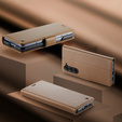 CASEME flipové puzdro pre Samsung Galaxy Z Fold6 5G, Litchi Wallet, hnedé