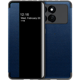 Flipové puzdro pre Xiaomi Poco F6 Pro, Side View, modré