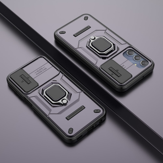 Puzdro pre Samsung Galaxy M34, KickStand Camera Lens, fialové