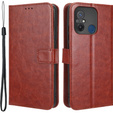 Klapkové puzdro pre Xiaomi Redmi 12C, Crazy Horse Wallet, hnedé