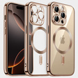 Puzdro pre iPhone 16 Pro, Electro MagSafe, desert titanium + sklo na displej