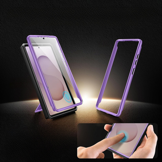 Odolné puzdro pre Samsung Galaxy S25 Ultra – Tongate MECH Series Clip, čierne