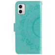 Klapkové puzdro pre Motorola Moto G73 5G, Mandala Flower, zelený