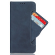 Klapkové puzdro pre Realme GT 6 / 6T, Card Slot, tmavomodré