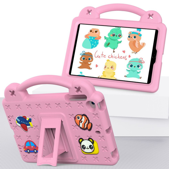 Detské puzdro pre iPad mini 7.9" 2019/2015/2014/2013/2012 (5/4/3/2/1 gen.), Cute Patterns, so stojanom, ružové