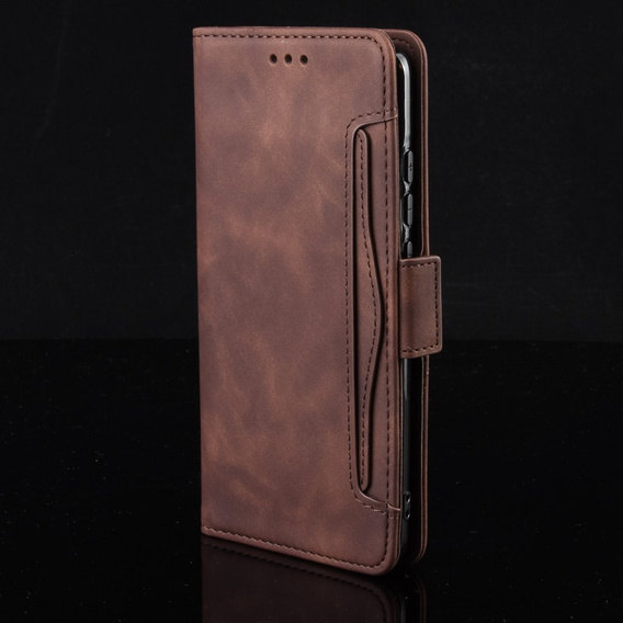 Klapkové puzdro pre Infinix Hot 50 4G, Card Slot, hnedé